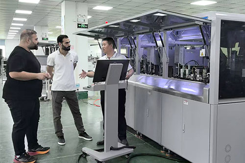 Turkish Clients Visit Our Factory to Inspect Fully Automatic Terminal Machines – Strengthening Global Cooperation