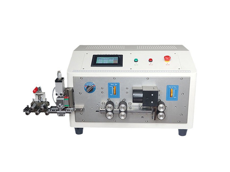 Automatic Computerized Red Row Blue Row Split Row Flat Cable Wire Cutting and Stripping Machine
