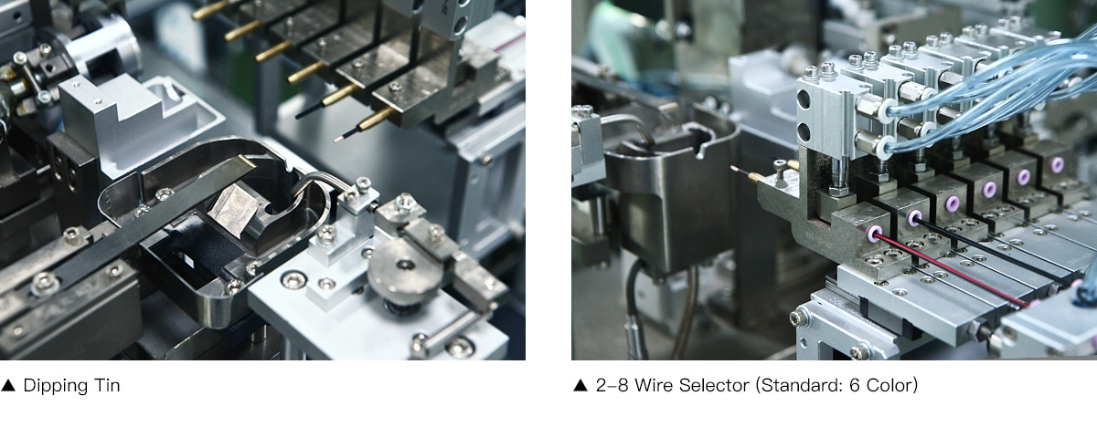 JM-601A connectors insert housing machine with end tinning function