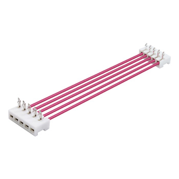 90-degree substrate terminal with dual-end connector housing insertion