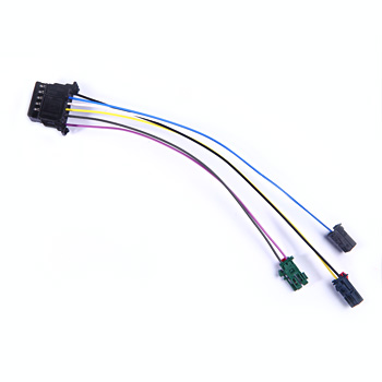 Multi-terminal connector housing insertion for combination wire harnesses