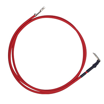 Crimping of large gauge terminals with heat shrink tubing insertion